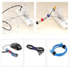 50 PCS Needle Shape Self-adhesive Data Cable Organizer Colorful Bundles 12 x 145mm(Black)