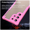 For Samsung Galaxy S23 Ultra 5G Armor Glaze PC Hybrid TPU Phone Case(Pink)
