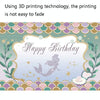 120 x 80cm Mermaid Happy Birthday Photography Background Cloth(12009608)
