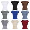 Women Sexy Backless Top Comfortable Breathable Slim Fit T-Shirt, Size: S(ESSO026 Wine Red)