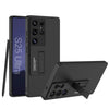 For Samsung Galaxy S25 Ultra 5G GKK Ultra-thin Shockproof Phone Case with Holder / Pen(Black)