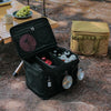 Camping Waterproof Tableware and Kitchenware Storage Bag Multifunctional Picnic Bag(Classic Black)