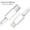 SDC-18W 18W PD 3.0 Type-C / USB-C + QC 3.0 USB Dual Fast Charging Universal Travel Charger with Type-C / USB-C to 8 Pin Fast Charging Data Cable, US Plug