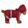 Waterproof Dog Raincoat with Hood, XS Green