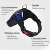 Dog Walking Chest Strap Harness XL Black - No Pull, Breathable