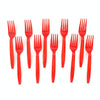 10pcs Halloween Disposable Blood Handprint Tableware Horror Party Decoration, Style: Red Forks