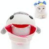 Shark Cat Hat (M) - Soft Velvet, Fits 31-36cm