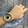 Creative Swirl Design Luminous Watch withouPointer(Yellow)