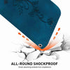 For Realme 13+ Global Lily Embossed Leather Phone Case(Dark Blue)