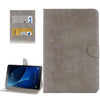 For Galaxy Tab A 10.1 (2016) / P580 Simple Style Horizontal Flip Leather Case with Holder & Card Slots & Wallet (Grey)
