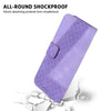For Realme 13+ Global Seven-shaped Embossed Leather Phone Case(Purple)