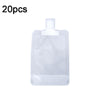 20pcs Travel Refillable Empty Squeeze Pouch Lotion Shampoo Squeezable Bags, Spec: 100ml