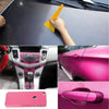 Car Decorative 3D Carbon Fiber PVC Sticker, Size: 152cm x 50cm(Pink)
