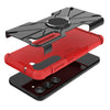 For Samsung Galaxy S23 5G Armor Bear Shockproof PC + TPU Phone Case with Ring(Red)