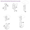Universal PC Case Holder CPU Stand Hanging Adjustable Computer Mainframe Host Bracket, 300-500mm Height Adjustable, 145-235mm Width Adjustable(White)