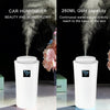 Small-3 2W Humidifier Moisture Meter Moisturizing Instrument with LED Night Light, Water Tank Capacity: 260ml(White)