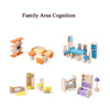 Onshine Pretend Play Scene DIY Role Playing Wooden Furniture Accessories, Style: Bathroom