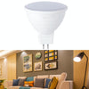 LED Light Cup 2835 Patch Energy-Saving Bulb Plastic Clad Aluminum Light Cup, Power: 5W 6Beads(MR16 Milky White Cover (Warm Light))