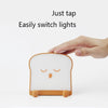 F-L-01 Toast Bread Night Light With Mobile Phone Holder Children Bedroom Timing Sleep Light(Gluttonous)