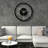 TM011 A Round Wooden Dial Transparent Acrylic Mute Wall Clock