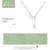Star Moon S925 Sterling Silver Rose Gold Plated Necklace