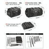 Rhinowalk MT4060 Large-capacity Foldable Expandable Tail Bag for Motorcycle Riding with Rain Cover(Black)