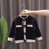 Girls Cardigan Autumn Winter Knitted Sweater Camellia Jacket, Size:  80cm(Tibetan)