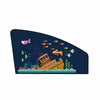 Automobile Sunshade Car Windows Sun Protection And Heat Insulation Magnetic Telescopic Side Curtains(Deep Sea Adventure Driving Position)