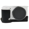 1/4 inch Thread PU Leather Camera Half Case Base for Sony ZV-E10 / ZV-E10L (Black)