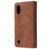 For Galaxy A01 Multifunctional Horizontal Flip Leather Case, with Card Slot & Holder & Zipper Wallet & Photo Frame(Brown)