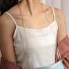 Drop Style Faceted Crystal Mask Lanyard Necklace Chain Glasses Chain(Transparent Pink)