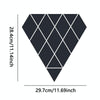 14pcs /Set Acrylic Diamond Mirror Stereo Wall Stickers Home Background Wall Decoration(Gold)