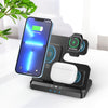 S80-A 3-in-1 Portable Magnetic Foldable Wireless Charger Phone Watch Earphone Charger(White)