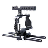 YELANGU YLG0905A Camera Video Cage Handle Stabilizer for Sony A6000/A6300/A6400/A6500(Black)