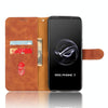 For ASUS ROG Phone 7 Skin Feel Magnetic Flip Leather Phone Case(Brown)