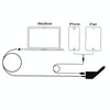 45W 14.85V 3.05A 5 Pin T Style MagSafe 2 Car Charger with 1 USB Port for Apple Macbook A1466 / A1436 / A1465 / A1435 / MD224 / MD231 / MD761 / MD711, Length: 1.7m(White)