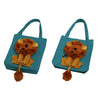 Lion Cat Carrier Bag, Small, Lake Blue - Expandable Canvas