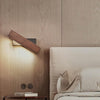 Simple Rotatable Bedside Bedroom Wall Lamp Warm Night Light, Size:31cm(Walnut)