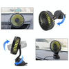 F402 Portable Car Center Console Sucker Electric Cooling Fan with Aromatherapy