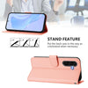 For Samsung Galaxy A56 5G Skin Feel Solid Color Leather Phone Case with Lanyard(Pink)
