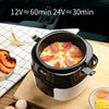 COOLBOX Vehicle Multi-function Mini Rice Cooker Capacity: 2.0L, Version:12-24V General Current-limiting