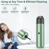 Pinjia P07 Wireless Mini Fashion Vehicle Vacuum Cleaner(Green Grapefruit Green)