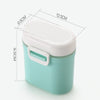 Baby Portable Milk Powder Box Food Container Storage Feeding Box Children Food PP Box, Size:Small12.5  9.5  9.5cm(Green)