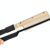 Portable Wet And Dry Clip Hair Straightener Straight Hair Comb(EU Plug)