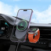 BOROFONE BH219 Fine 2 in 1 Fast Wireless Charging Car Air Outlet Holder(Black)