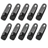 10pcs /Set Outdoor Camping Canopy Windproof Clip Tent Additional Pull Point Plastic Clip Rainproof Tarp Fixing Clip, Color: B Clip (Red)