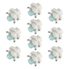 10 PCS B8.4 0.2W DC12V Wedge Instrument Panel COB LED Light Dashboard Gauge Cluster Indicator Lamp Bulb (Blue Light)