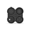 Decompression Handle Fidget Cube Dice Decompression Finger Sports Toy(Four-page Handle - Black)