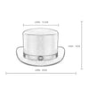 Retro Style PU Leather Round Top Magic Hat Gentleman Party Bow Hat, Size: One Size(Brown)