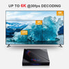 H96 Max 6K Ultra HD Smart TV Box with Remote Controller, Android 10.0, Allwinner H616 Quad Core ARM Cortex-A53, 4GB+64GB, Support TF Card / USBx2 / AV / HDMI / WIFI, AU Plug